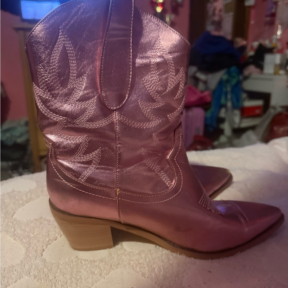 Pink Cow Girl Boots